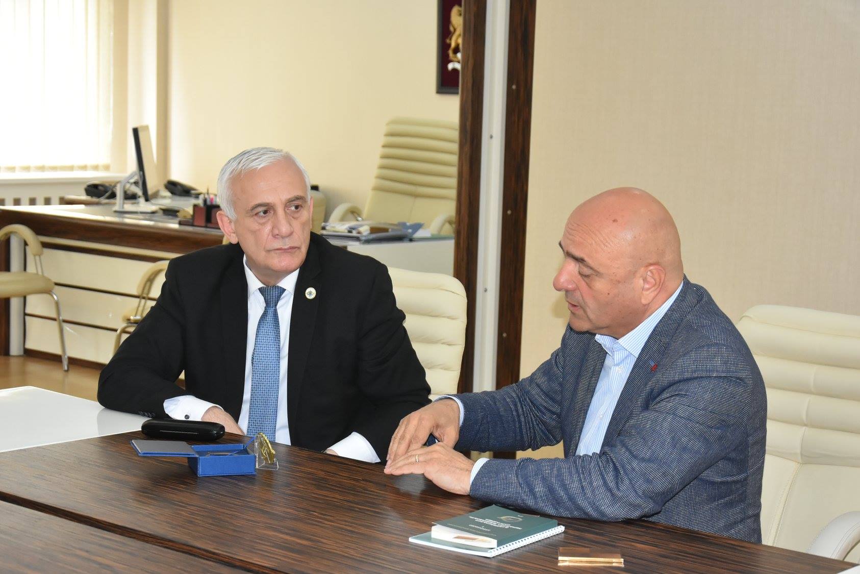 შეხვედრა სამეგრელო-ზემო სვანეთის გუბერნატორს - ლევან შონიასთან