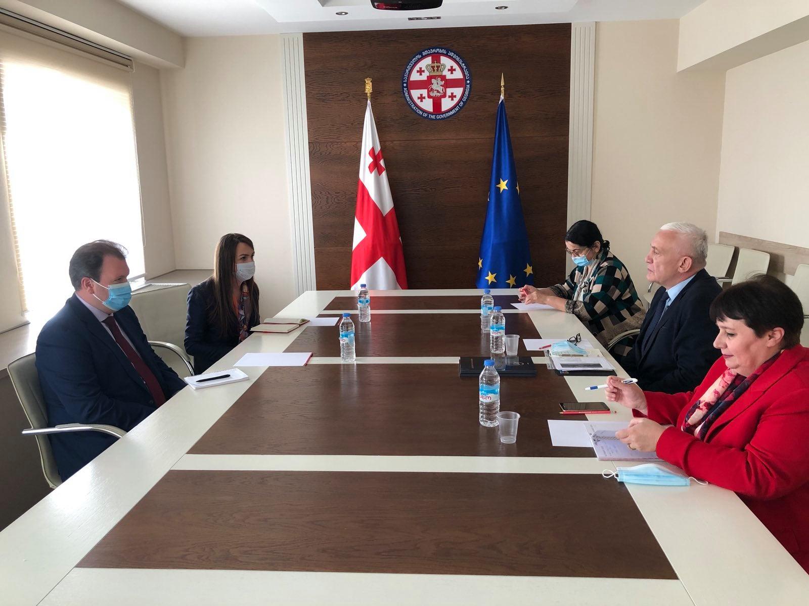 შეხვედრა უმცირესობების საკითხებში ეუთოს უმაღლესი კომისრის წარმომადგენლებთან