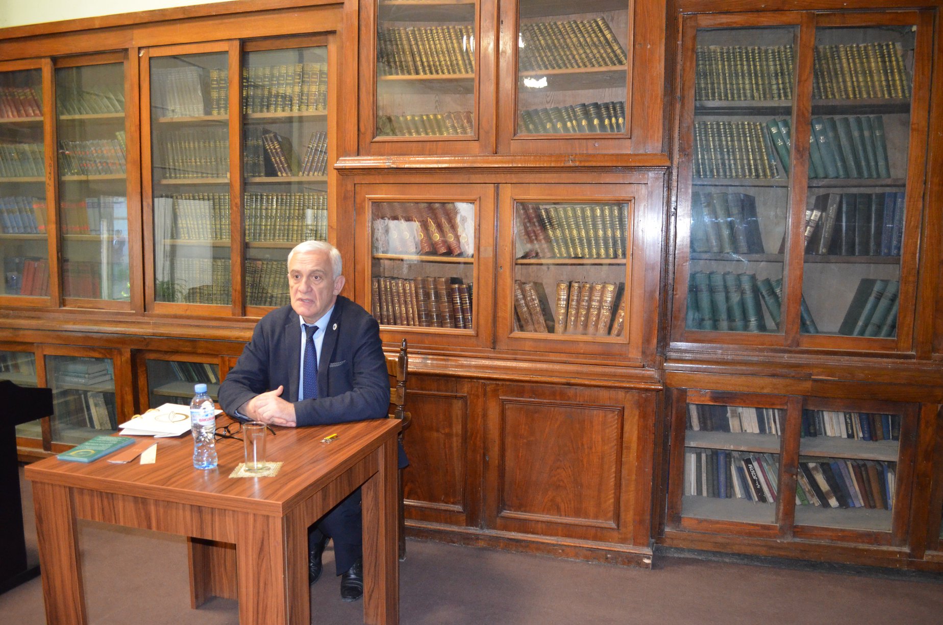 სახელმწიფო ენის დეპარტამენტის თავმჯდომარის, პროფესორ გიორგი ალიბეგაშვილის ლექცია-ს ... 